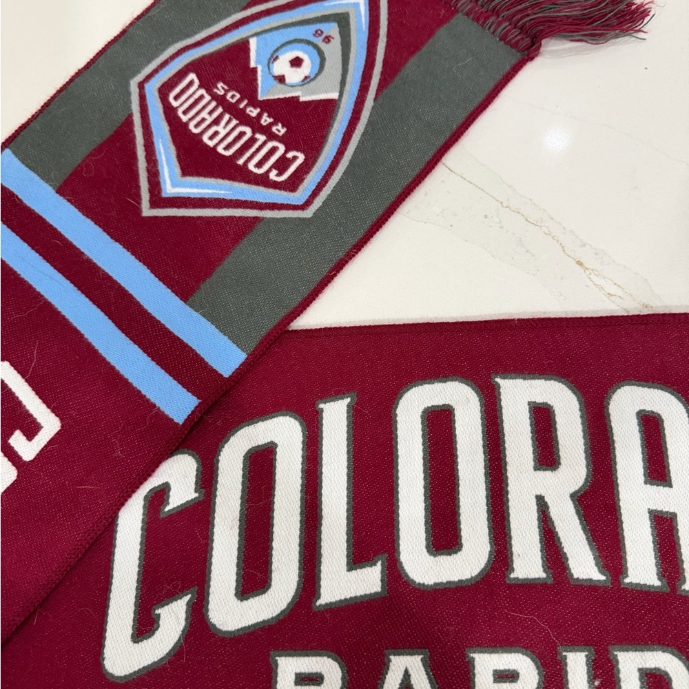 Colorado Rapids Burgundy Fan Scarf with Crest